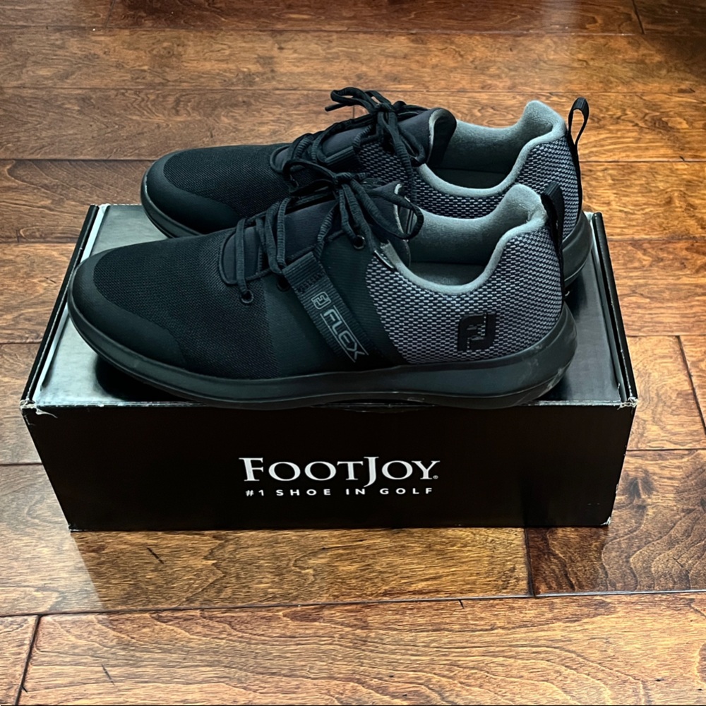 FootJoy Men's Black and Gray Golf Shoes